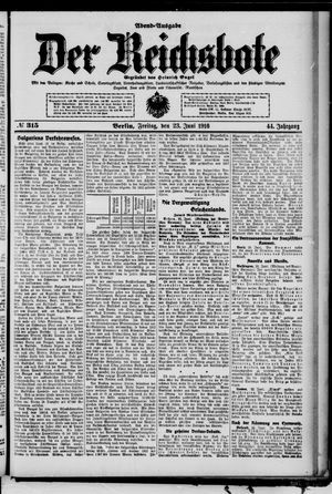 Der Reichsbote vom 23.06.1916