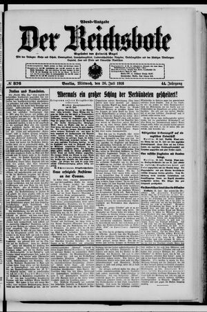 Der Reichsbote vom 26.07.1916