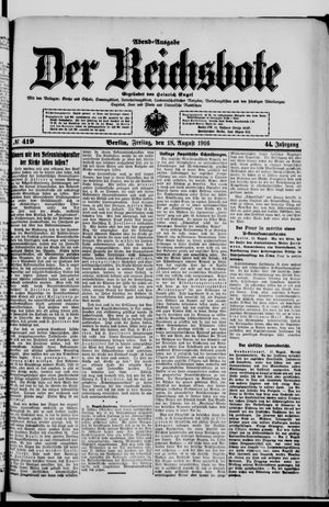 Der Reichsbote vom 18.08.1916