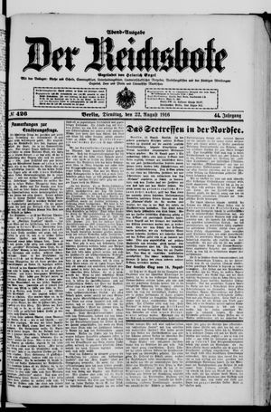 Der Reichsbote vom 22.08.1916