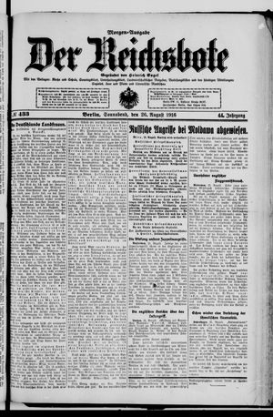 Der Reichsbote vom 26.08.1916