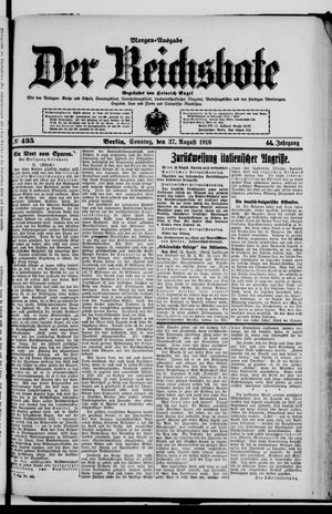 Der Reichsbote vom 27.08.1916