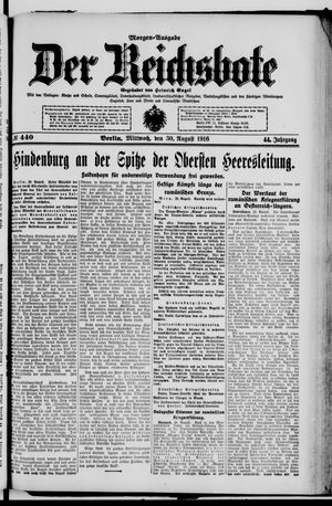 Der Reichsbote vom 30.08.1916