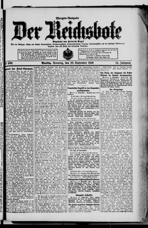 Der Reichsbote on Sep 10, 1916