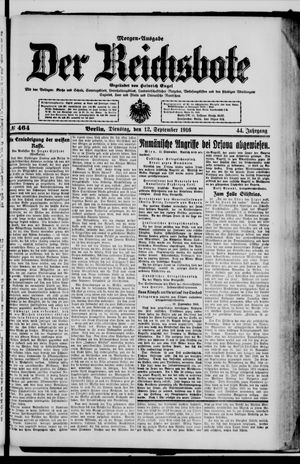 Der Reichsbote vom 12.09.1916