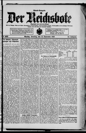 Der Reichsbote vom 12.09.1916