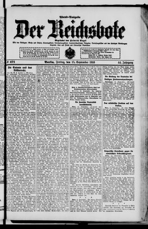 Der Reichsbote vom 15.09.1916