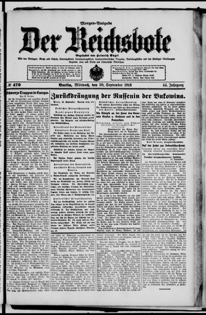 Der Reichsbote vom 20.09.1916