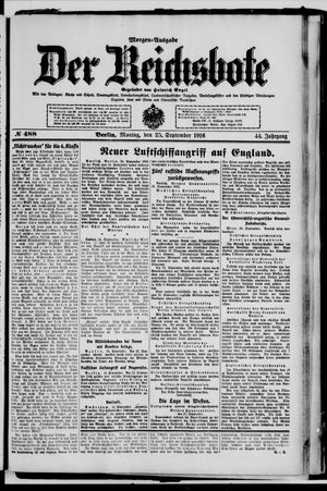 Der Reichsbote vom 25.09.1916