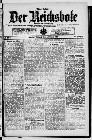 Der Reichsbote vom 04.10.1916