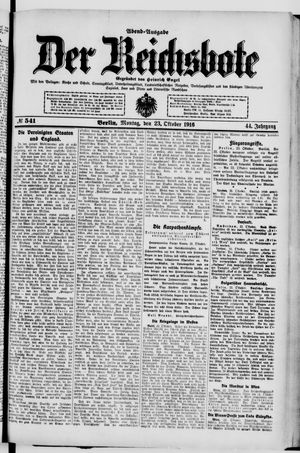 Der Reichsbote vom 23.10.1916