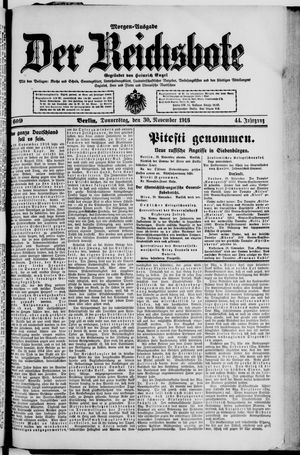 Der Reichsbote vom 30.11.1916