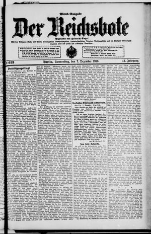 Der Reichsbote vom 07.12.1916