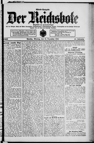 Der Reichsbote vom 11.12.1916