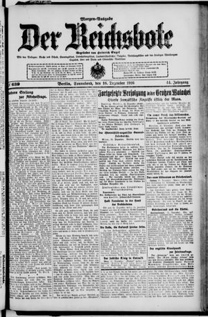 Der Reichsbote vom 16.12.1916