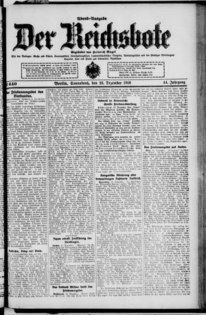 Der Reichsbote vom 16.12.1916