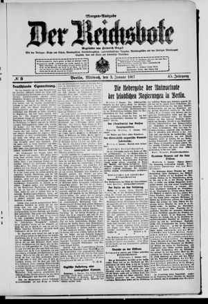 Der Reichsbote on Jan 3, 1917