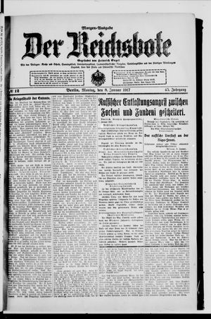 Der Reichsbote on Jan 8, 1917