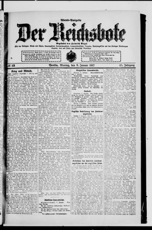 Der Reichsbote vom 08.01.1917