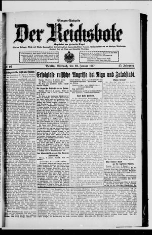 Der Reichsbote on Jan 10, 1917