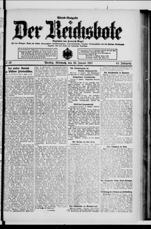 Der Reichsbote on Jan 10, 1917