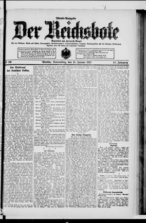 Der Reichsbote on Jan 11, 1917