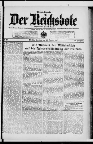 Der Reichsbote on Jan 12, 1917