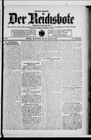 Der Reichsbote on Jan 13, 1917