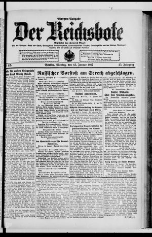 Der Reichsbote vom 15.01.1917