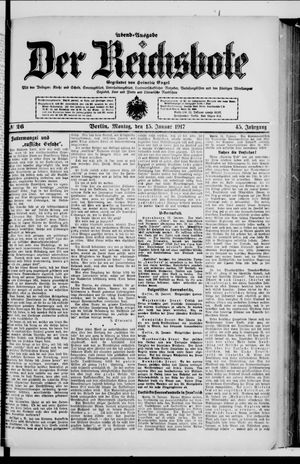 Der Reichsbote vom 15.01.1917