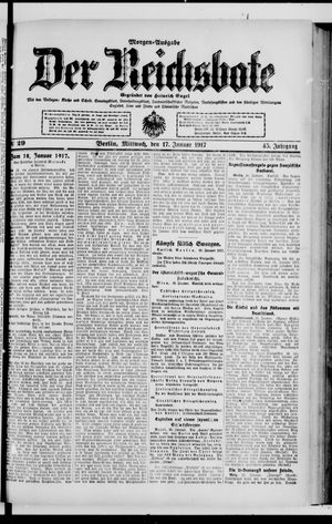 Der Reichsbote on Jan 17, 1917