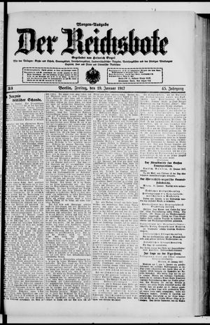 Der Reichsbote on Jan 19, 1917