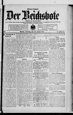 Der Reichsbote on Jan 23, 1917