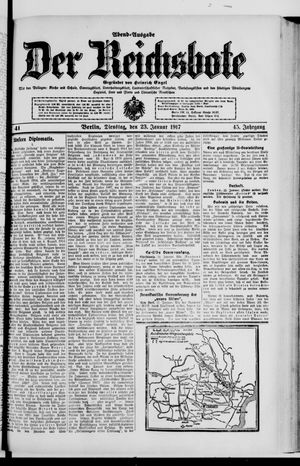 Der Reichsbote on Jan 23, 1917