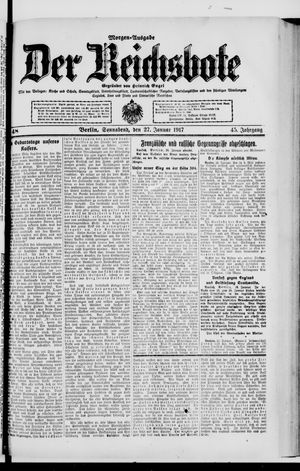 Der Reichsbote on Jan 27, 1917