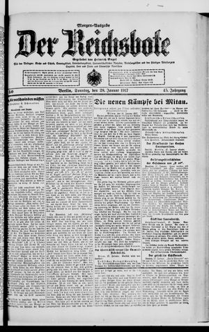Der Reichsbote on Jan 28, 1917