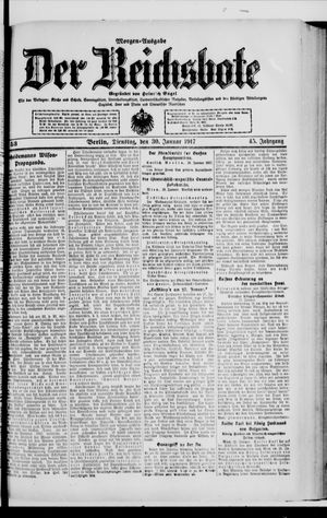 Der Reichsbote on Jan 30, 1917