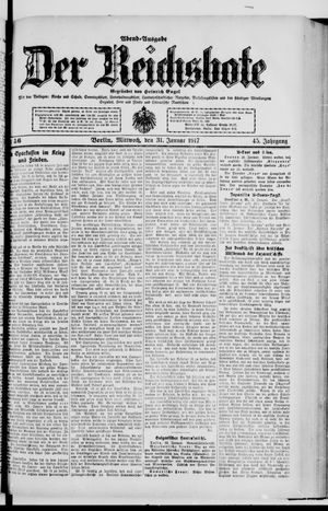 Der Reichsbote vom 31.01.1917