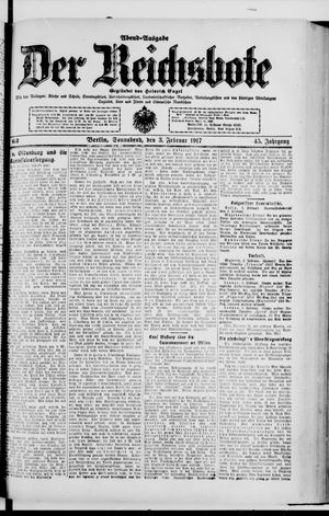 Der Reichsbote vom 03.02.1917
