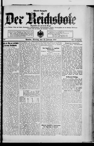 Der Reichsbote vom 12.02.1917