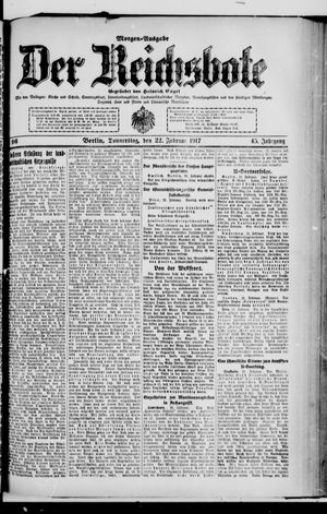Der Reichsbote on Feb 22, 1917