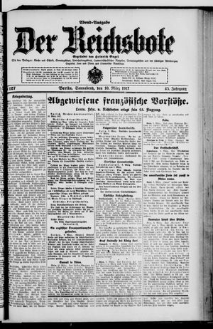 Der Reichsbote vom 10.03.1917