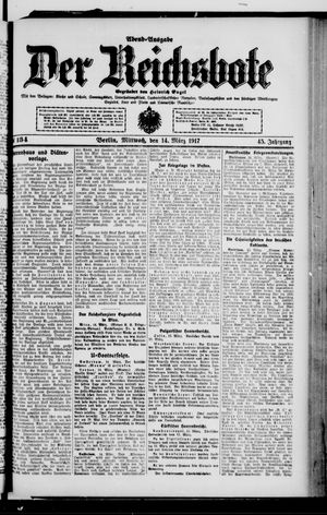 Der Reichsbote vom 14.03.1917