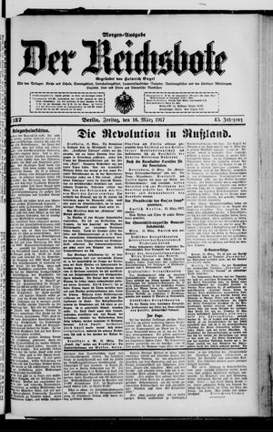 Der Reichsbote on Mar 16, 1917