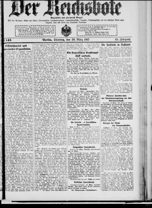 Der Reichsbote vom 20.03.1917