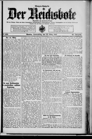 Der Reichsbote on Mar 22, 1917