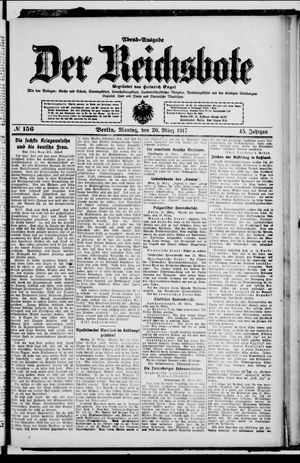 Der Reichsbote on Mar 26, 1917