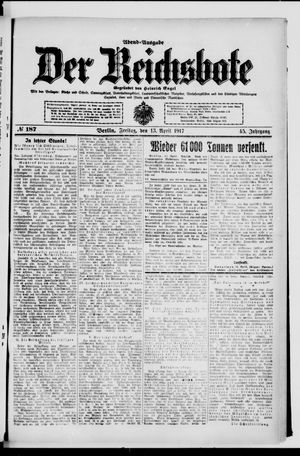 Der Reichsbote vom 13.04.1917