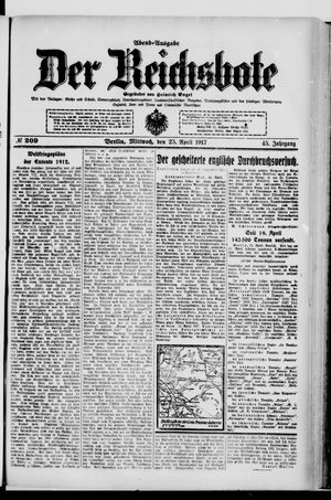 Der Reichsbote vom 25.04.1917