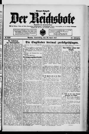 Der Reichsbote vom 26.04.1917
